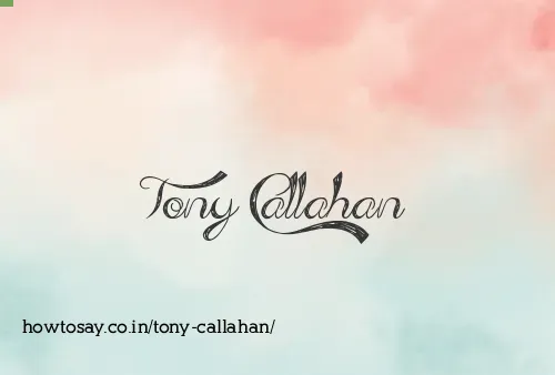 Tony Callahan