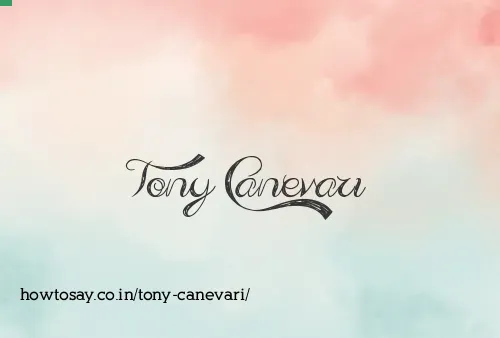Tony Canevari