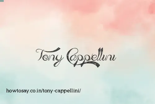 Tony Cappellini