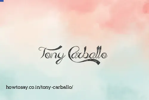 Tony Carballo