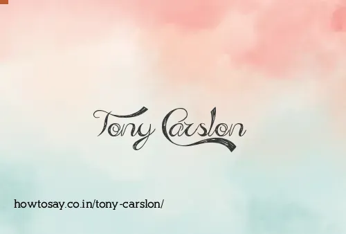 Tony Carslon