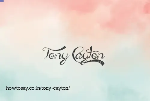 Tony Cayton