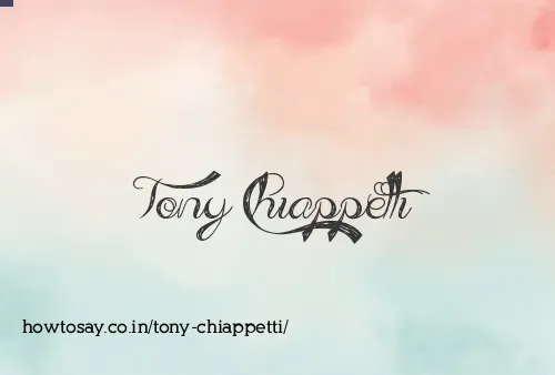 Tony Chiappetti
