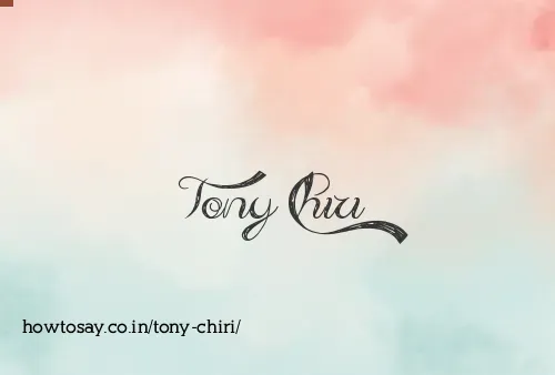 Tony Chiri