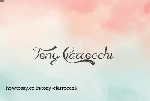 Tony Ciarrocchi