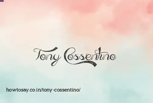 Tony Cossentino