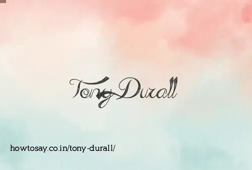 Tony Durall