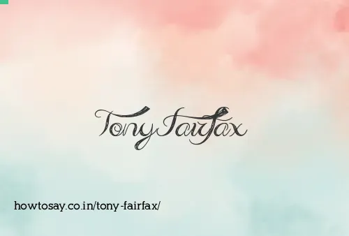 Tony Fairfax