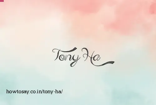 Tony Ha