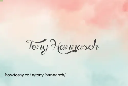 Tony Hannasch