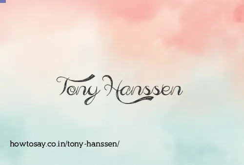 Tony Hanssen