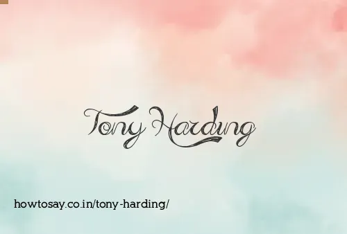 Tony Harding
