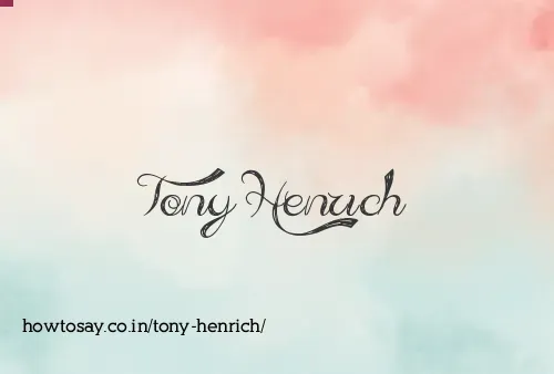 Tony Henrich
