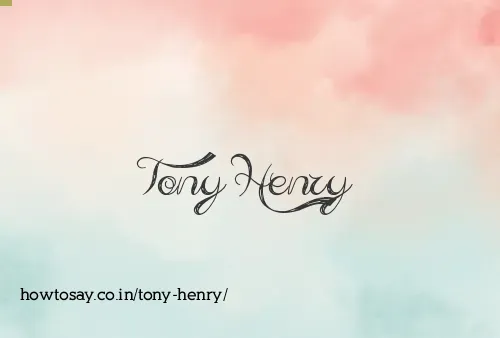 Tony Henry