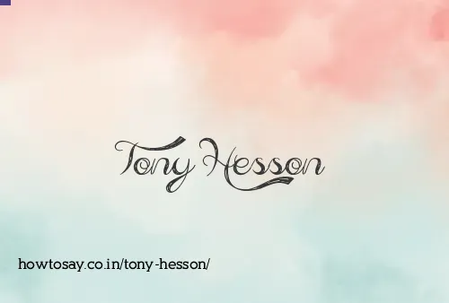 Tony Hesson