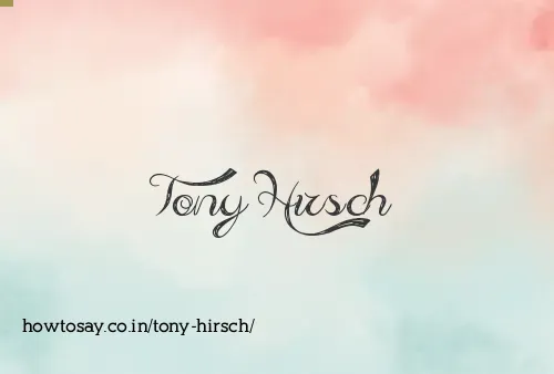 Tony Hirsch
