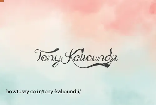 Tony Kalioundji
