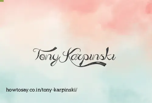 Tony Karpinski