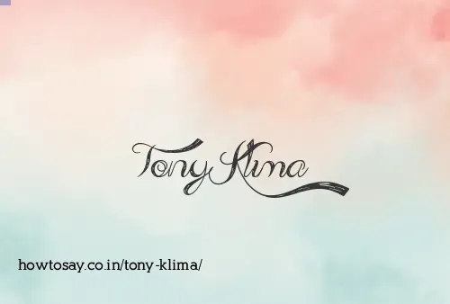 Tony Klima