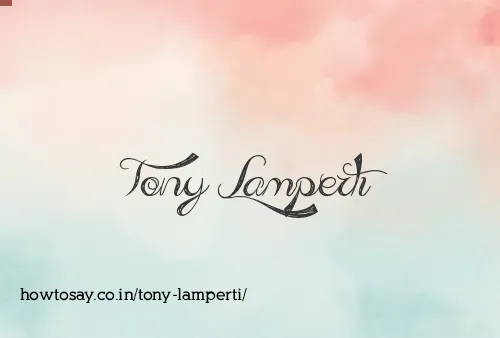 Tony Lamperti