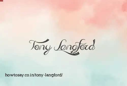 Tony Langford