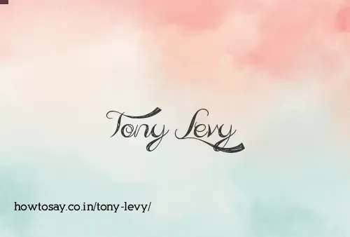 Tony Levy