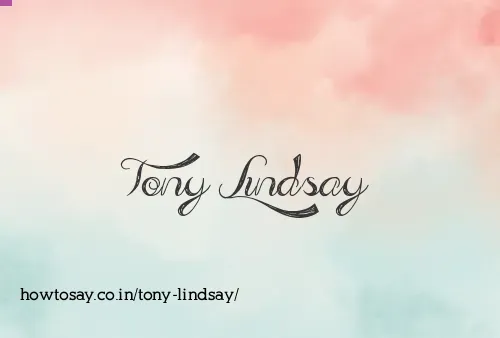 Tony Lindsay