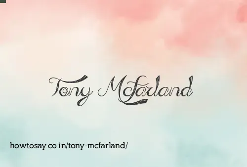 Tony Mcfarland