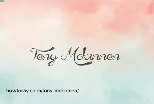 Tony Mckinnon