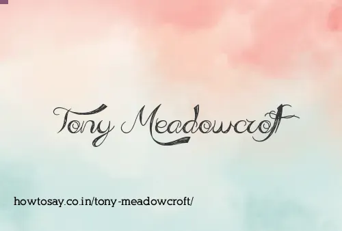 Tony Meadowcroft