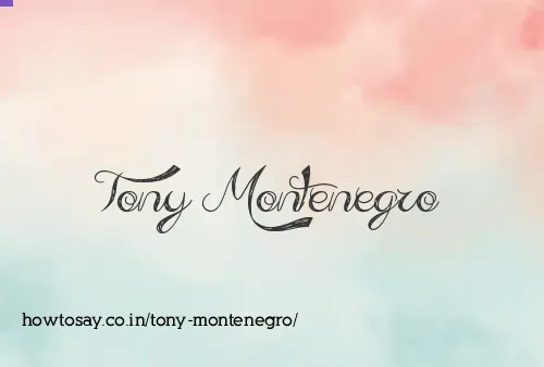 Tony Montenegro