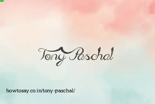 Tony Paschal
