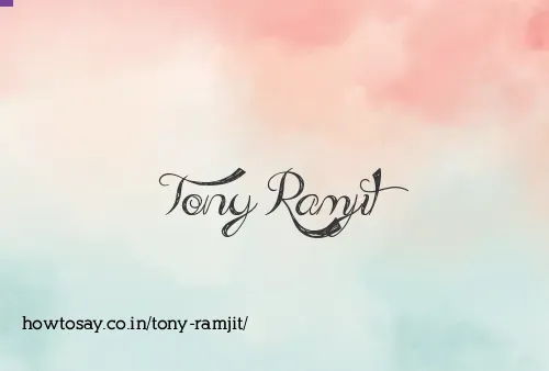 Tony Ramjit