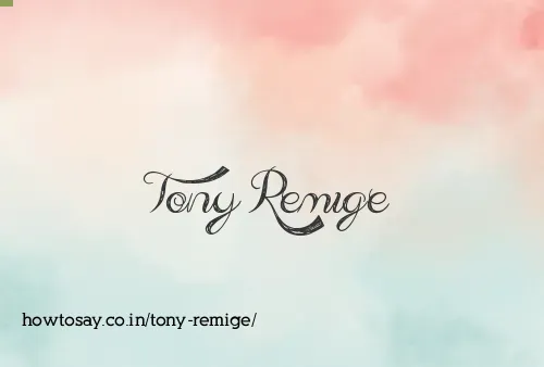 Tony Remige