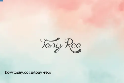 Tony Reo
