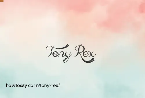 Tony Rex