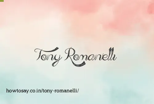 Tony Romanelli