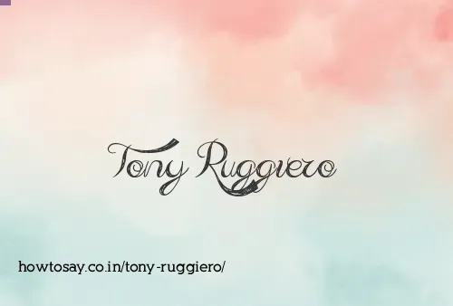 Tony Ruggiero