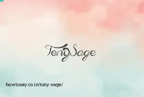 Tony Sage