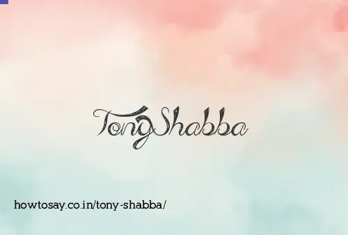 Tony Shabba