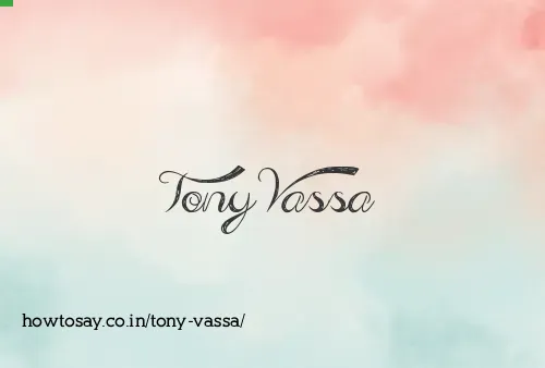 Tony Vassa
