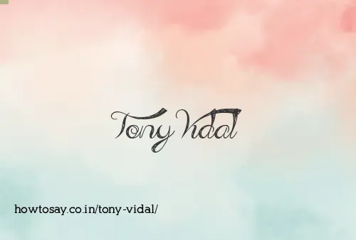 Tony Vidal