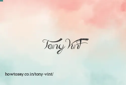 Tony Vint