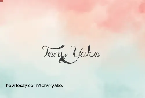 Tony Yako
