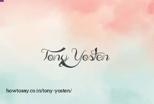 Tony Yosten