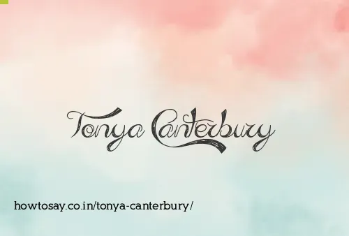 Tonya Canterbury