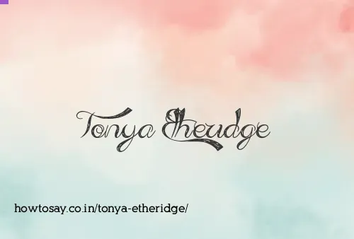 Tonya Etheridge