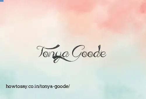 Tonya Goode