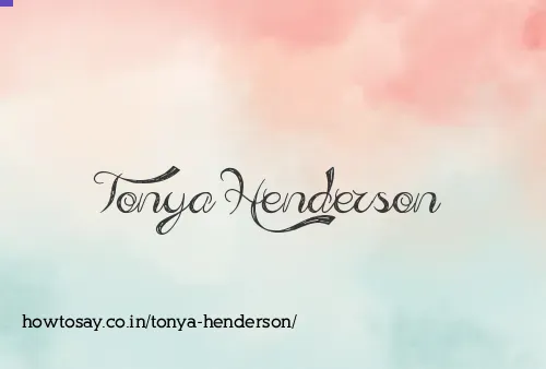 Tonya Henderson