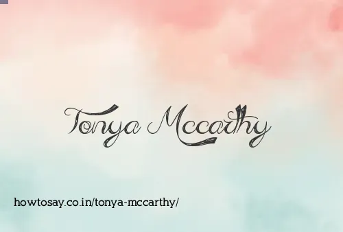 Tonya Mccarthy